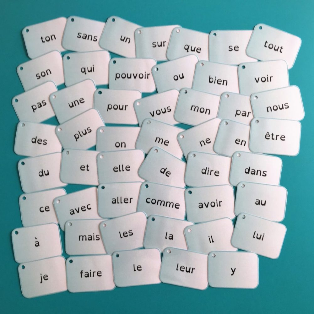 Cartes Des 50 Mots Fréquents - Lire écrire Compter