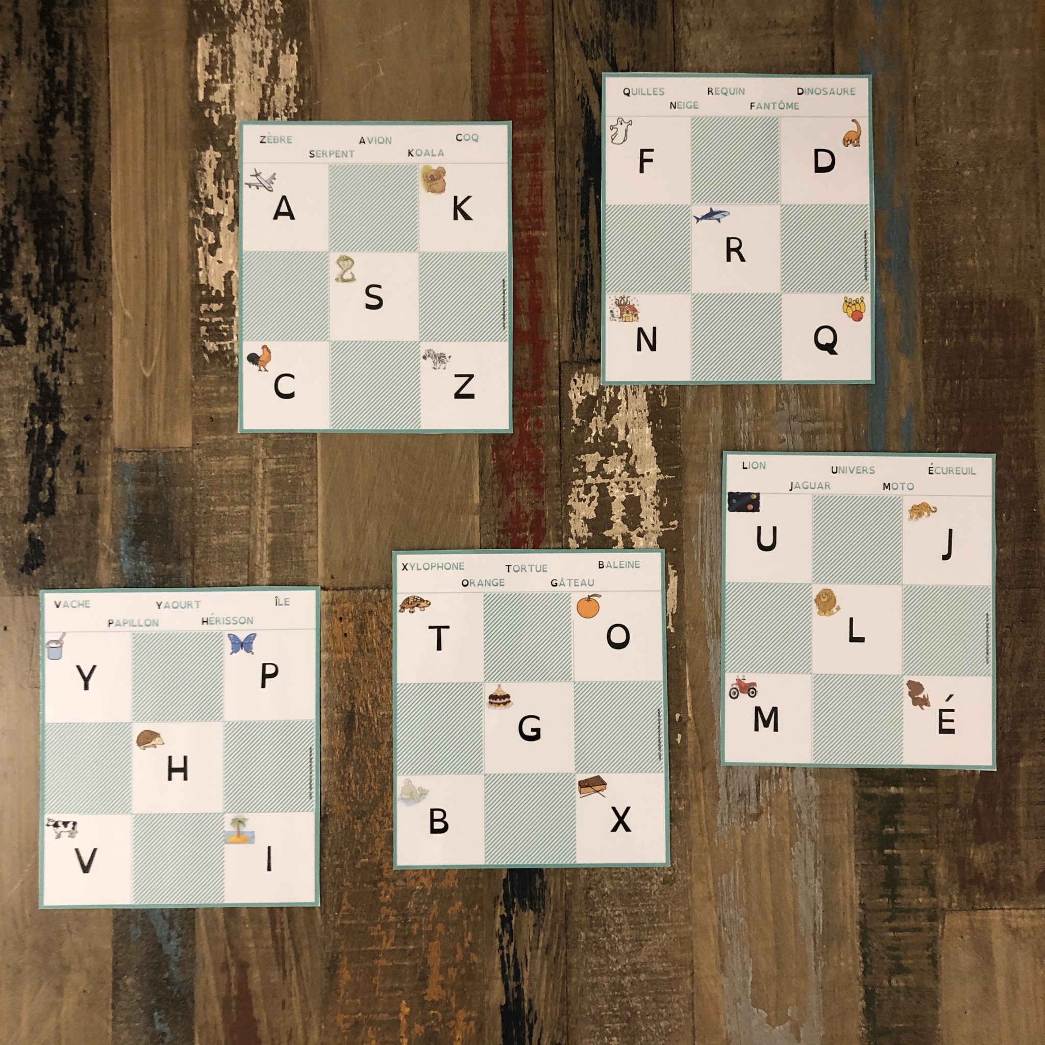 vers 5 lettres